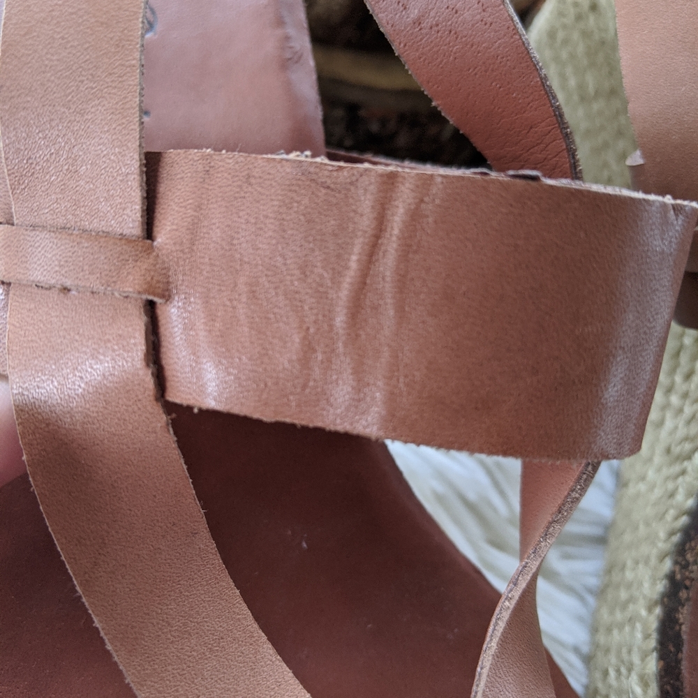 Lucky Brand Leather Espadrilles Sandal 8.5 - Picture 3 of 10